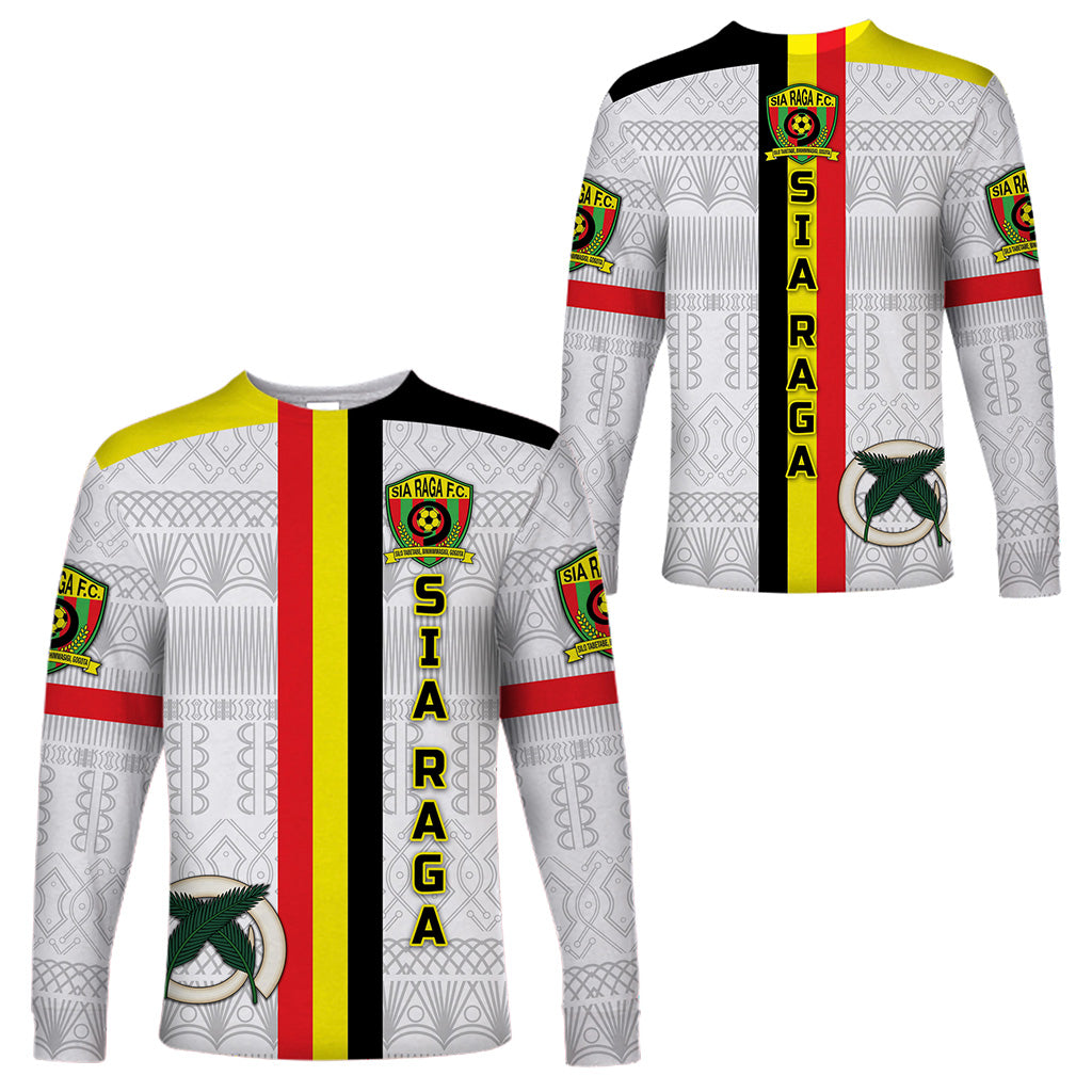 Vanuatu Sia Raga Football Club Long Sleeve Shirts Simple Style LT8 Unisex White - Polynesian Pride