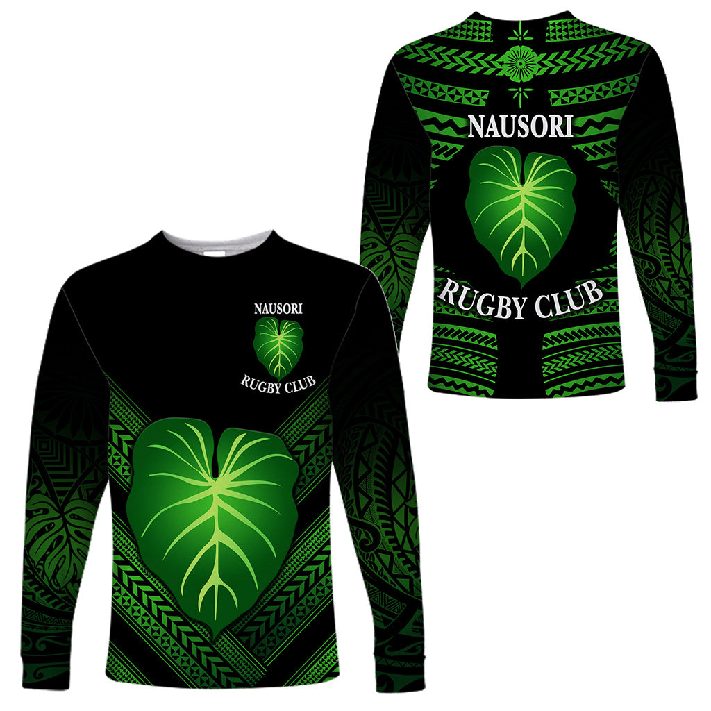 Fiji Nausori Rugby Long Sleeve Shirts Creative Style NO.1 LT8 Unisex Black - Polynesian Pride