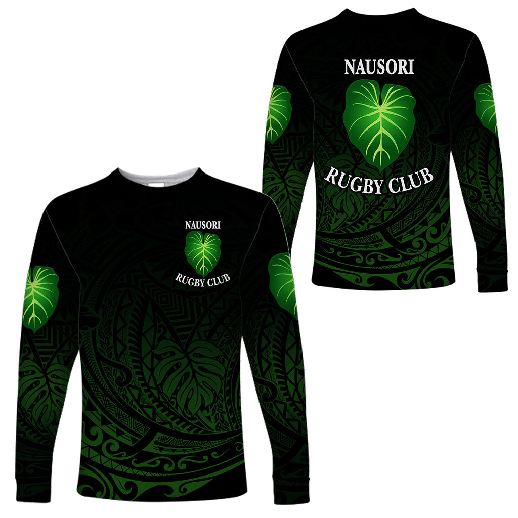 Fiji Nausori Rugby Long Sleeve Shirts Original Style LT8 Unisex Black - Polynesian Pride