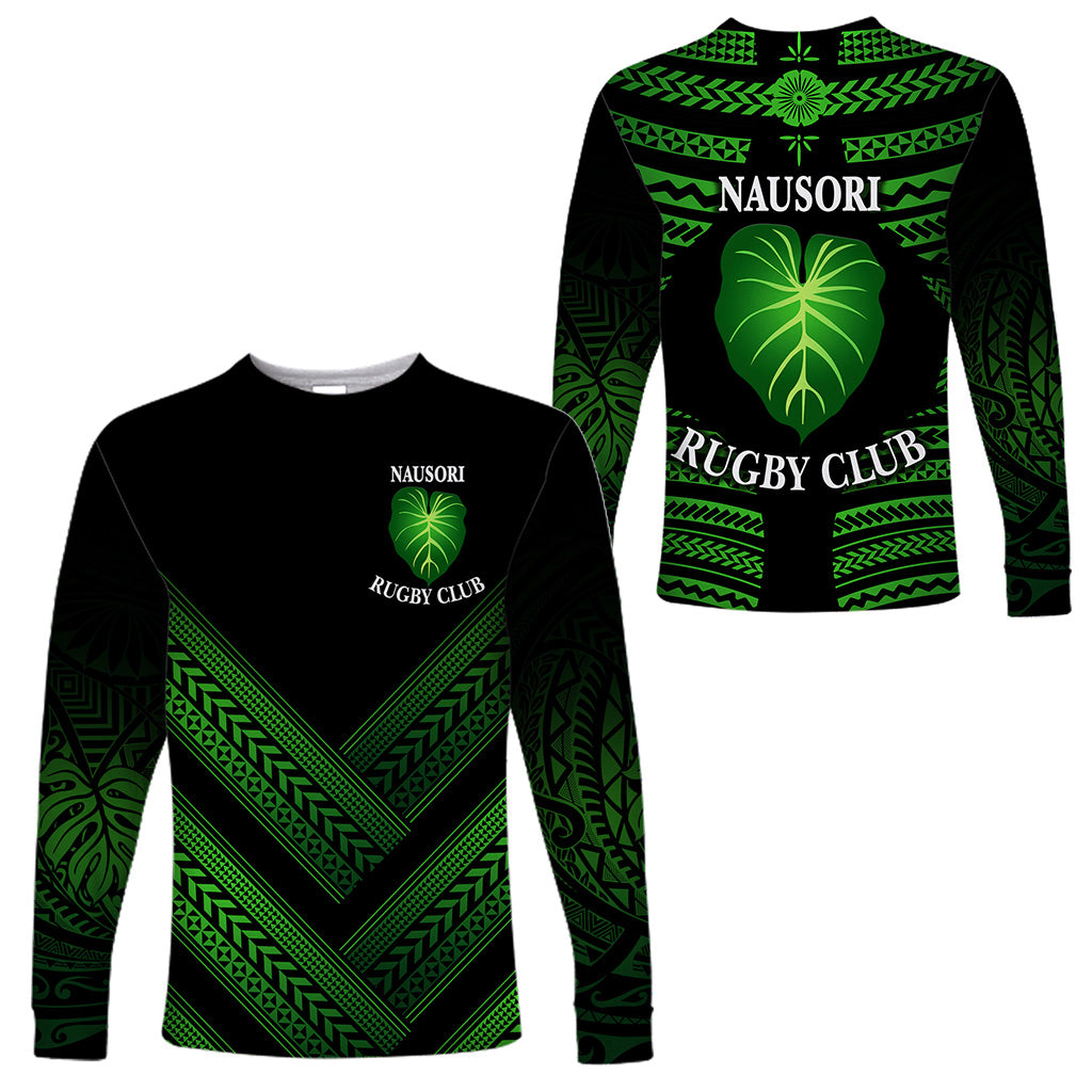 Fiji Nausori Rugby Long Sleeve Shirts Creative Style LT8 Unisex Black - Polynesian Pride