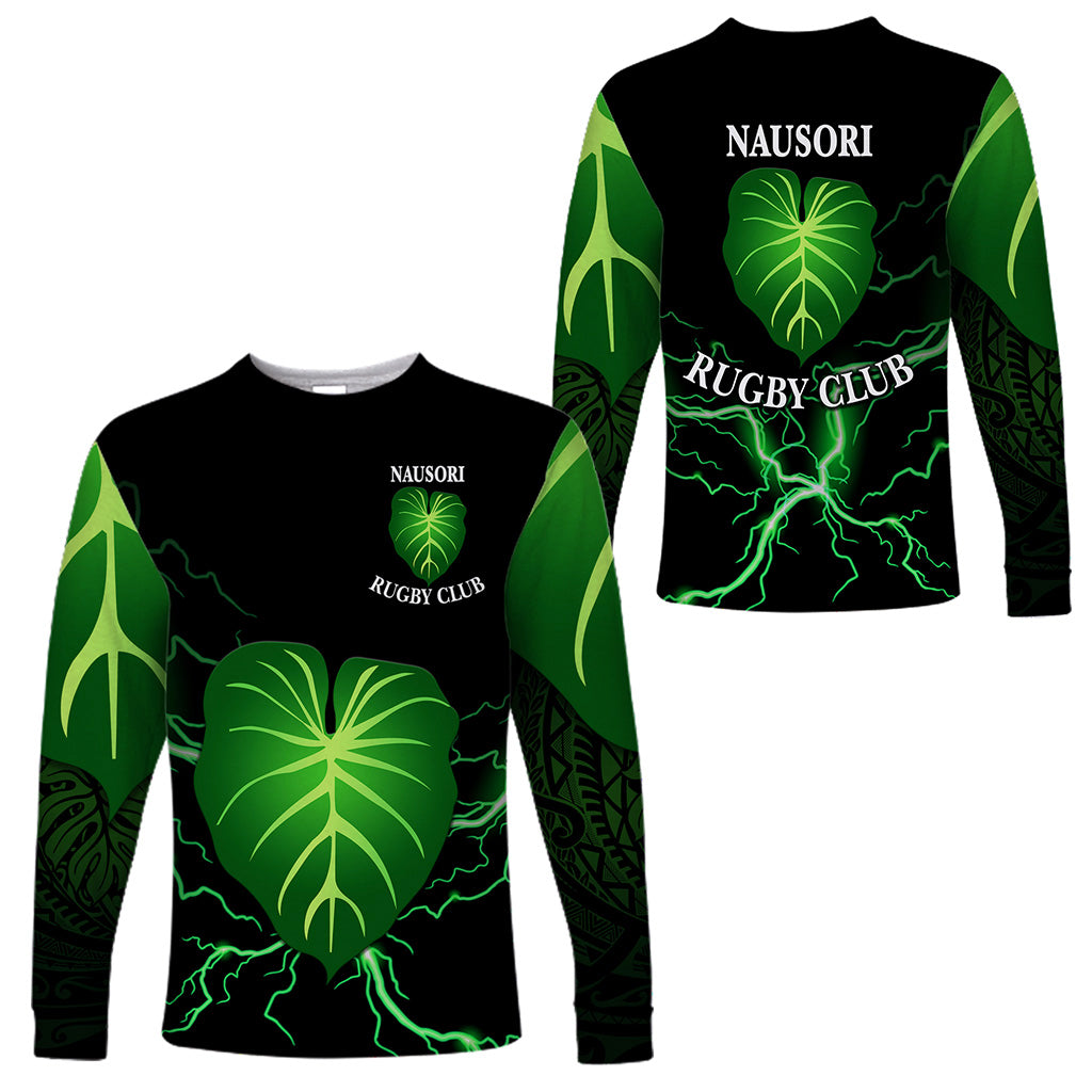 Fiji Nausori Rugby Long Sleeve Shirts Simple Style LT8 Unisex Black - Polynesian Pride