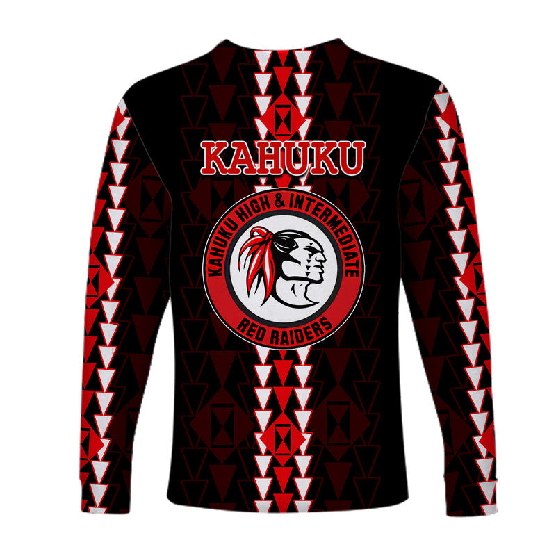 Hawaii - Kahuku High Mix Kakau Long Sleeve Shirts LT6 - Polynesian Pride