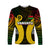 (Custom Personalised) Vanuatu Off Shoulder Long Sleeve Shirt Polynesian Patterns Mix Pig Tusk LT6 Unisex Black - Polynesian Pride