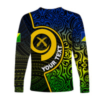 (Custom Personalised) Malampa Province Long Sleeve Shirts Flag Color LT6 - Polynesian Pride