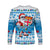 Fiji Christmas Christmas Long Sleeve Shirt Cool Santa Claus LT6 Unisex Blue - Polynesian Pride