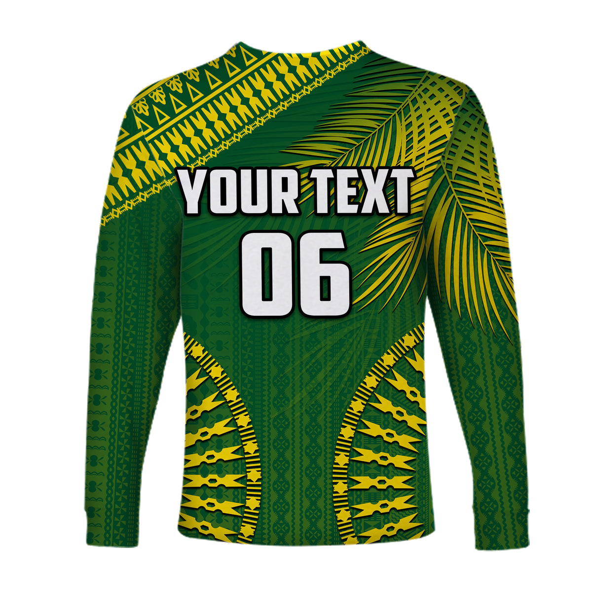 (Custom Personalised And Number) Tailevu Fiji Rugby Long Sleeve Shirts LT6 - Polynesian Pride
