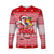 Tonga Christmas Long Sleeve Shirt Cool Santa Claus LT6 Unisex Red - Polynesian Pride