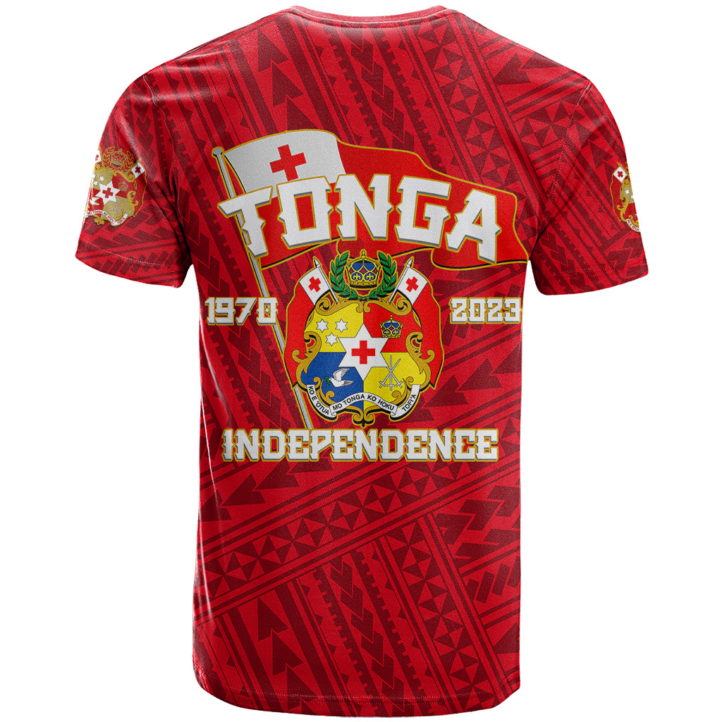 Tonga Independence T Shirt 2023 Red Style LT6 - Polynesian Pride