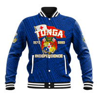 Tonga Independence Baseball Jacket 2023 Blue Style LT6 Unisex Blue - Polynesian Pride