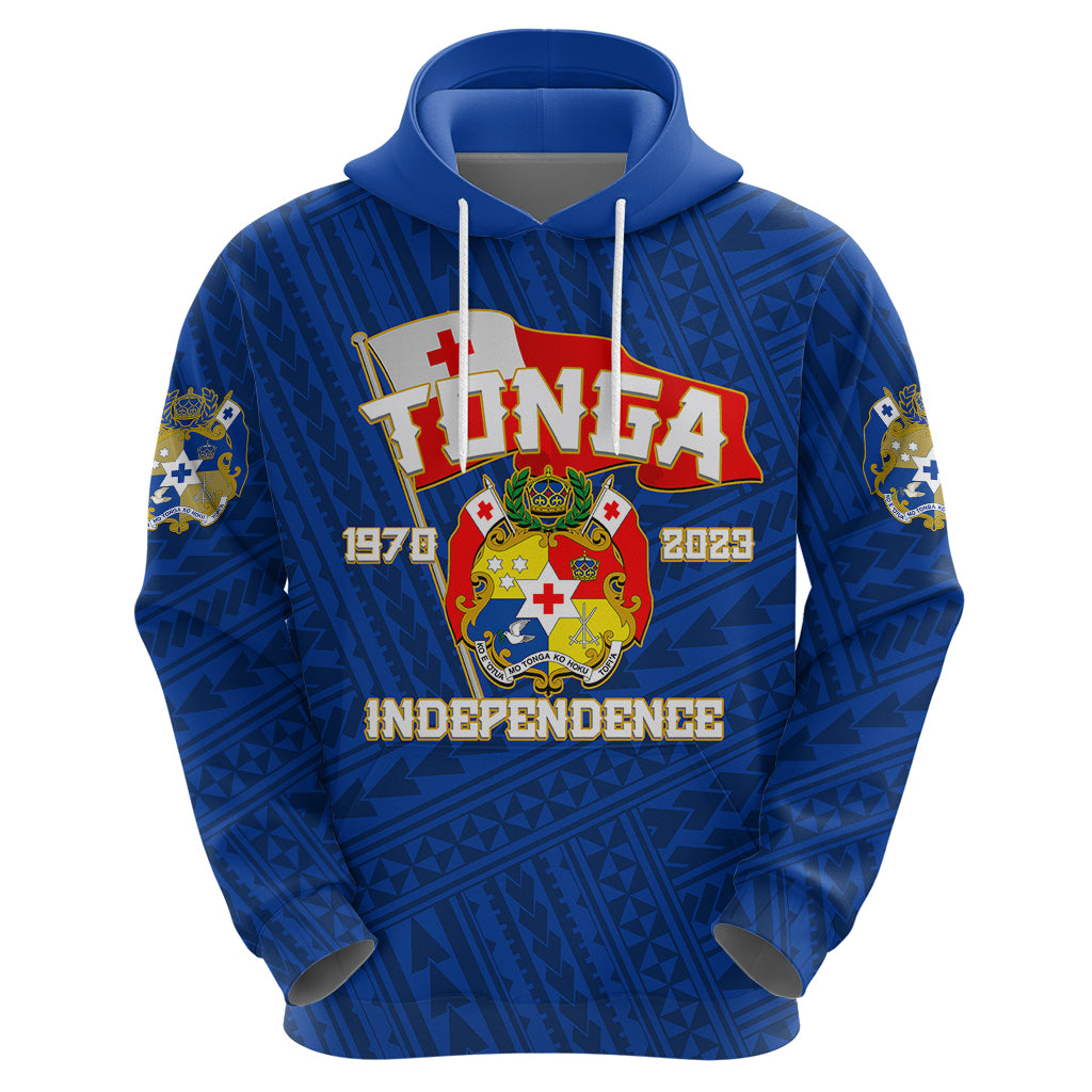 Tonga Independence Hoodie 2023 Blue Style LT6 - Polynesian Pride