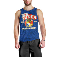 Tonga Independence Men Tank Top 2023 Blue Style LT6 - Polynesian Pride