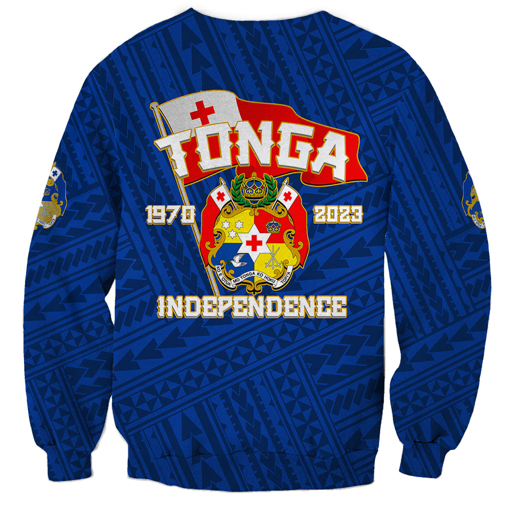 Tonga Independence Sweatshirt 2023 Blue Style LT6 - Polynesian Pride