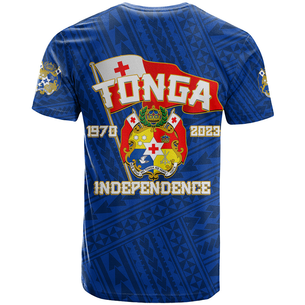 Tonga Independence T Shirt 2023 Blue Style LT6 - Polynesian Pride