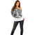 (Custom Personalised) Haiti Off Shoulder Sweater Polynesian Neg Maron White Style LT6 - Polynesian Pride