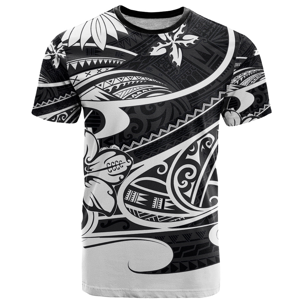 Polynesian Tribal T Shirt Black LT6 Black - Polynesian Pride