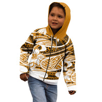Polynesian Tribal Kid Hoodie Gold LT6 - Polynesian Pride