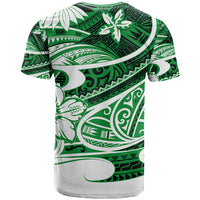 Polynesian Tribal T Shirt Green LT6 - Polynesian Pride