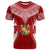 Custom Tonga Independence Day T Shirt Kupesi Pattern Mix Style LT7 Red - Polynesian Pride