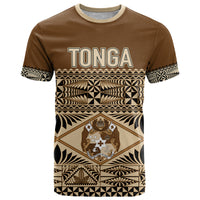 Custom Tonga Independence Day T Shirt Ngatu Tapa Style LT7 Brown - Polynesian Pride