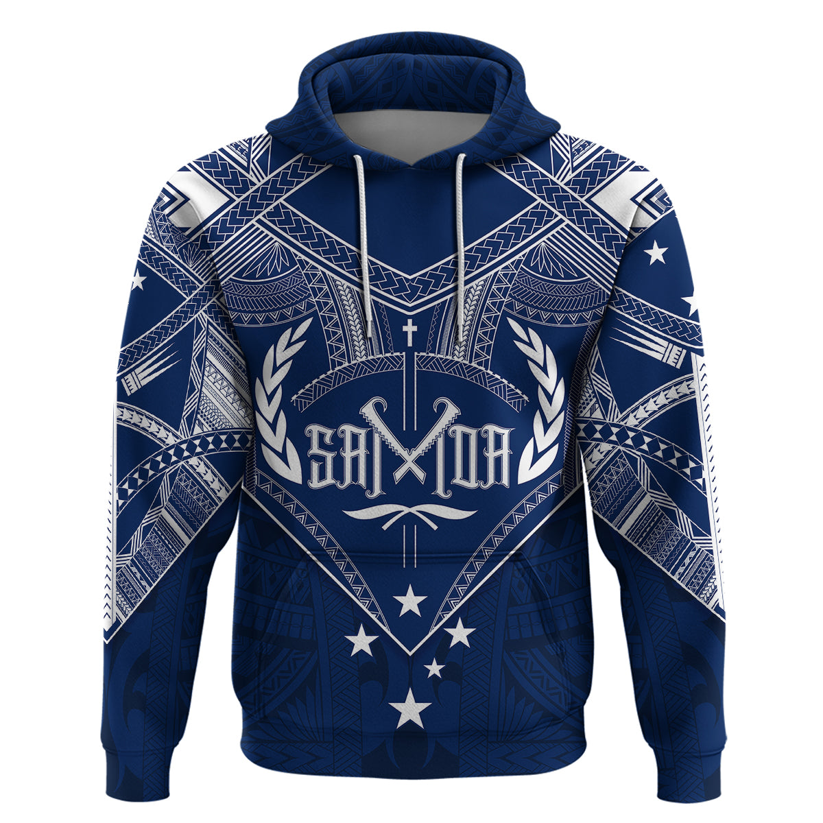 Custom Samoa Independence Day Hoodie Chest Tattoo Symbolic Style LT7 - Polynesian Pride