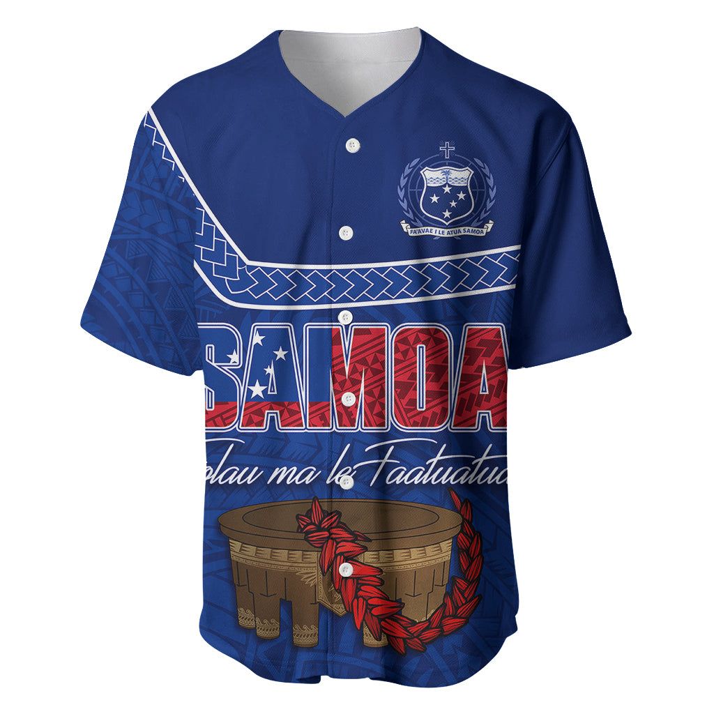 Personalised Samoa Independence Day Baseball Jersey Kava And Ula Fala - Sail With Faith LT7 - Polynesian Pride