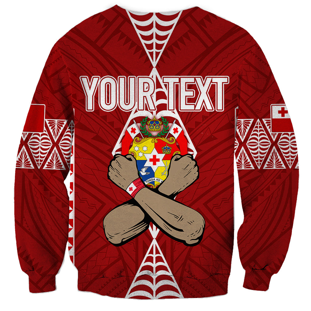 Personalised Tonga Rugby Sweatshirt Mate Ma'a Tonga Independence Day LT7 - Polynesian Pride