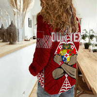 Personalised Tonga Rugby Women Casual Shirt Mate Ma'a Tonga Independence Day LT7 - Polynesian Pride