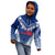 Personalised Samoa Rugby Kid Hoodie Manu Samoa Gradient Blue LT7 - Polynesian Pride