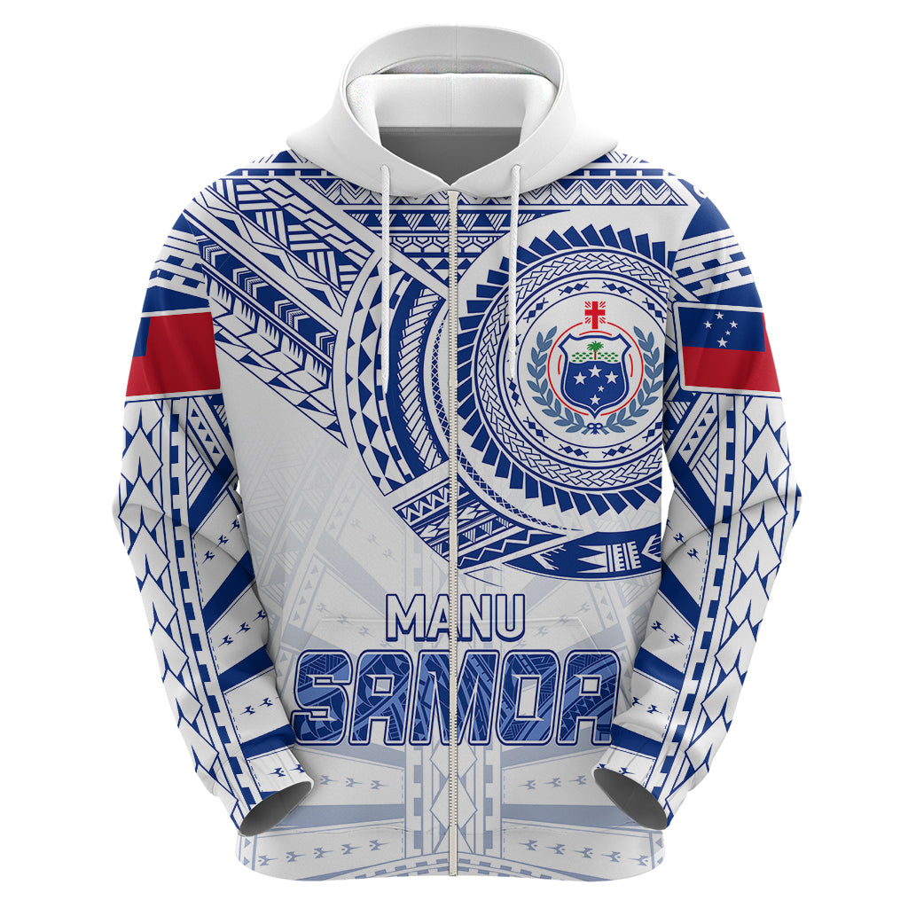 Custom Samoa Rugby Hoodie Manu Samoa Gradient White LT7 - Polynesian Pride