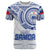 Custom Samoa Rugby T Shirt Manu Samoa Gradient White LT7 White - Polynesian Pride