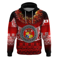 Custom Tonga Hoodie Emancipation Day Fancy Kahoa Heilala Flower Gradient LT8 - Polynesian Pride