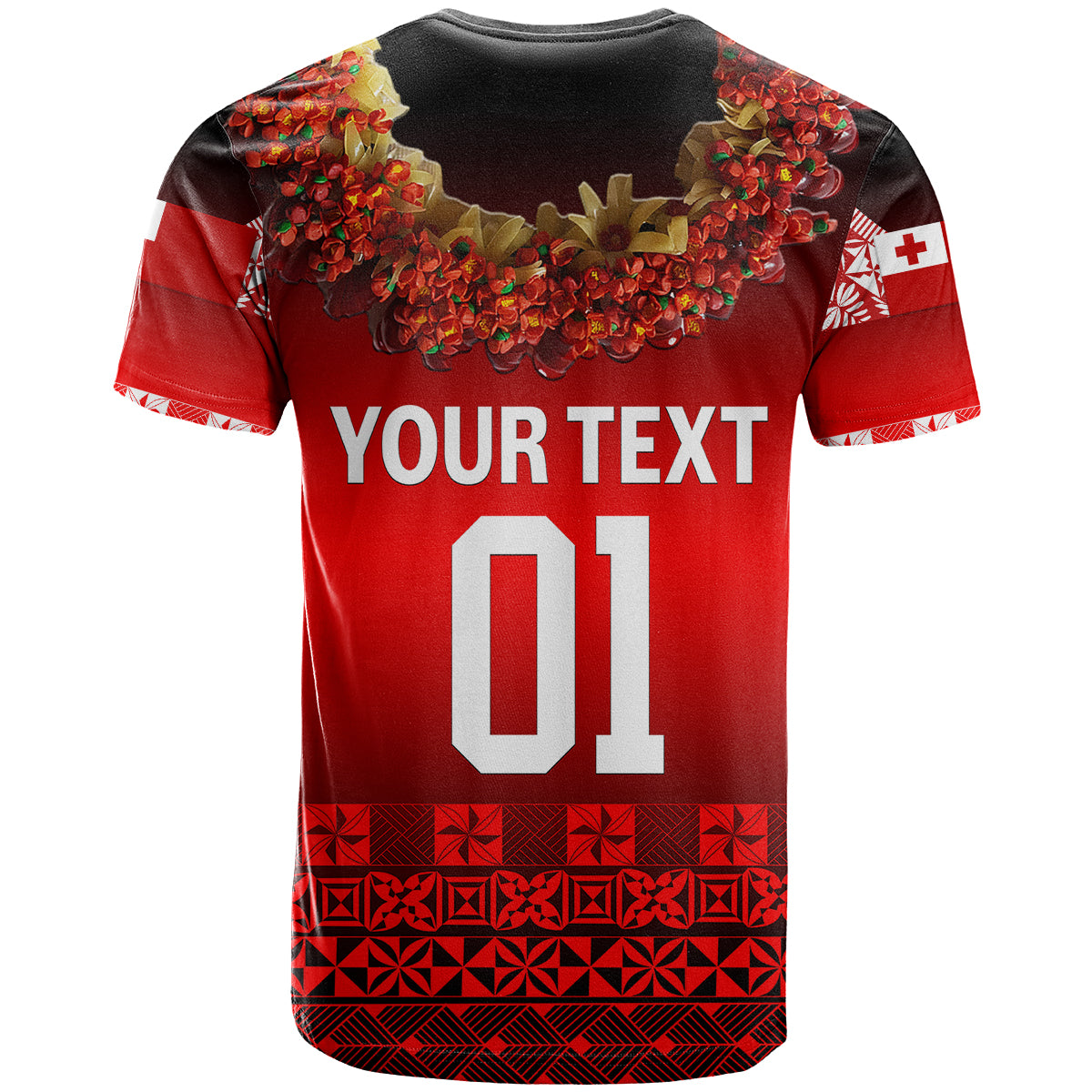 Custom Tonga Emancipation Day T Shirt Independence Day Fancy Kahoa Heilala Flower Gradient LT8 - Polynesian Pride