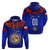 Custom Tonga Hoodie Emancipation Day Unique Kahoa Heilala Flower Blue LT8 Pullover Hoodie Blue - Polynesian Pride