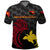 Custom Papua New Guinea Barramundis Cricket Polo Shirt Birds Of Paradise Paradisaea Raggiana Original Black LT8 Black - Polynesian Pride