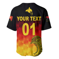 (Custom Personalised) Papua New Guinea Barramundis Cricket Baseball Jersey Birds Of Paradise Paradisaea Raggiana Original - Gradient Flag Vibes LT8 - Polynesian Pride