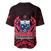 Samoa Independence Day Baseball Jersey Ulafa Polynesian Unique Red No2 LT9 - Polynesian Pride