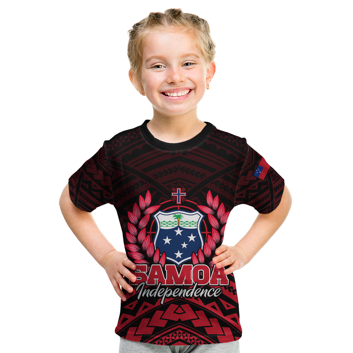 Samoa Independence Day Kid T Shirt Ulafa Polynesian Unique Red No2 LT9 Youth XL Size14 - Polynesian Pride