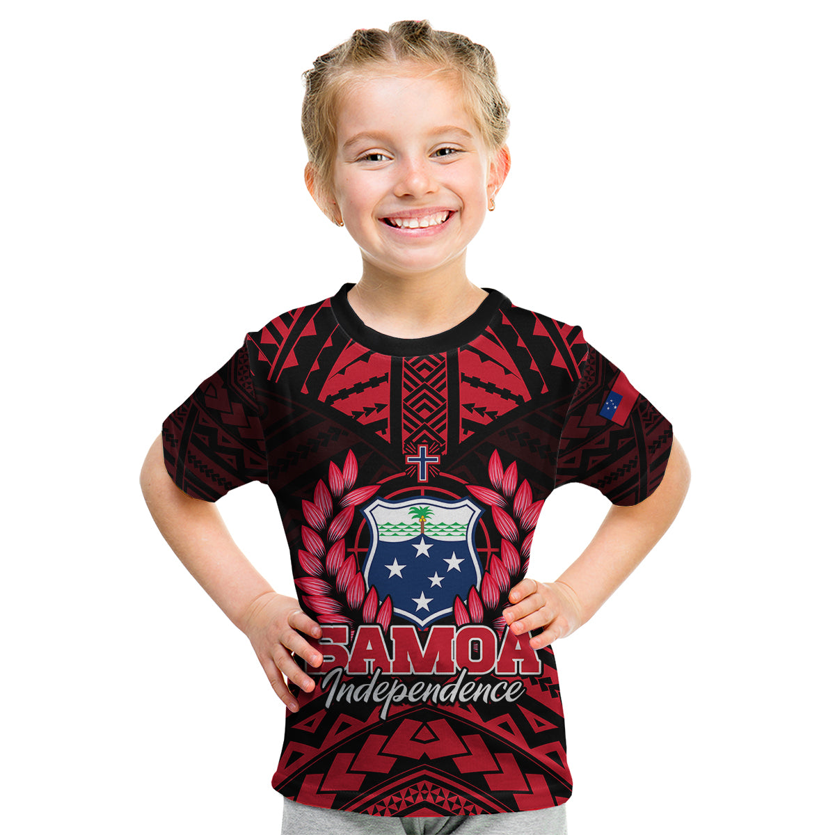 Samoa Independence Day Kid T Shirt Ulafa Polynesian Unique Red No3 LT9 Youth XL Size14 - Polynesian Pride