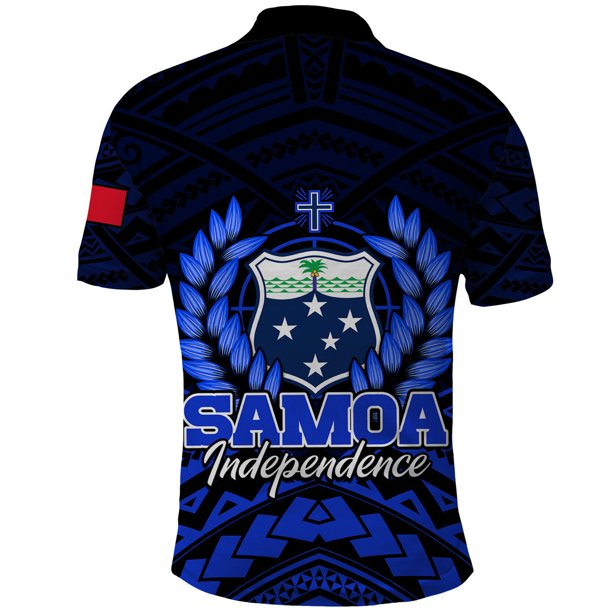 Samoa Independence Day Polo Shirt Ulafa Polynesian Unique Blue No2 LT9 - Polynesian Pride