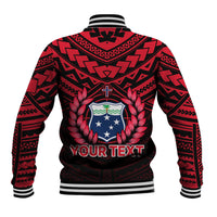 (Custom Personalised) Samoa Independence Day Baseball Jacket Ulafa Polynesian Unique Red No1 LT9 - Polynesian Pride