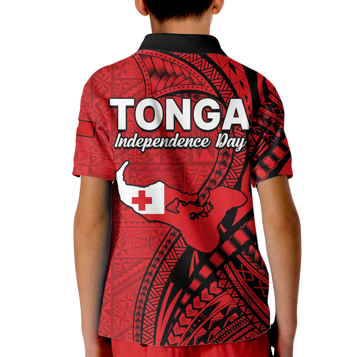 Tonga Independence Anniversary Kid Polo Shirt Tongan Tribal Pattern Unique Version LT9 - Polynesian Pride