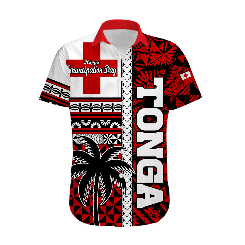 Tonga Independence Day Hawaiian Shirt Proud Tongan Emancipation with Kupesi Ngatu LT9 - Polynesian Pride