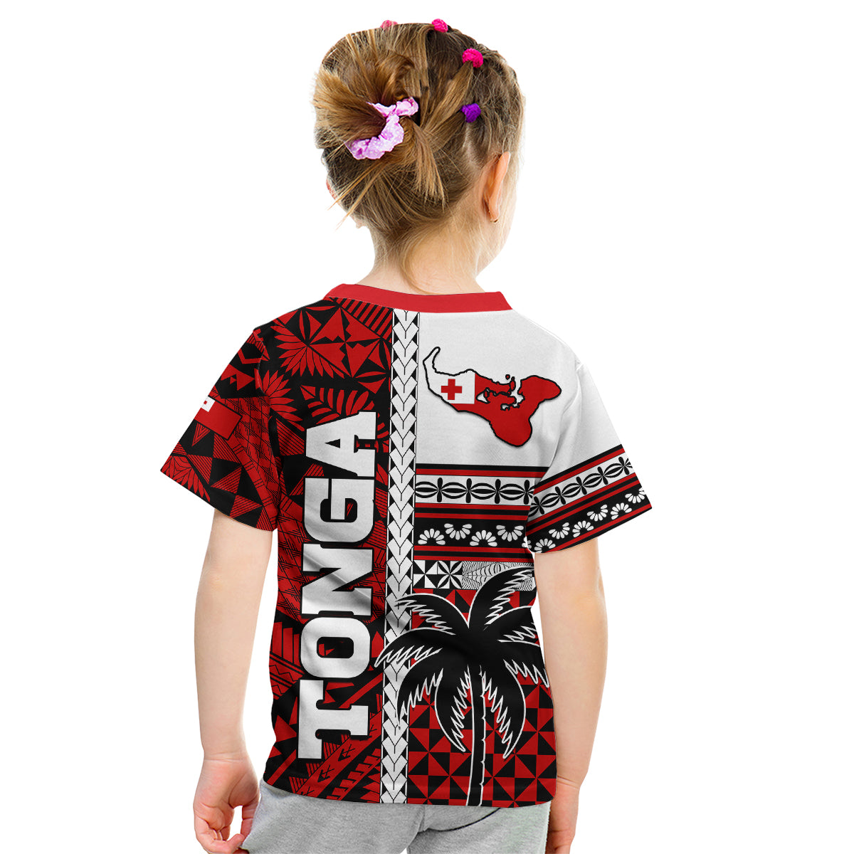 Tonga Independence Day Kid T Shirt Proud Tongan Emancipation with Kupesi Ngatu LT9 - Polynesian Pride