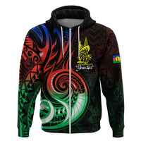 Custom New Caledonia Hoodie Emblem Nautilus Shell LT9 - Polynesian Pride