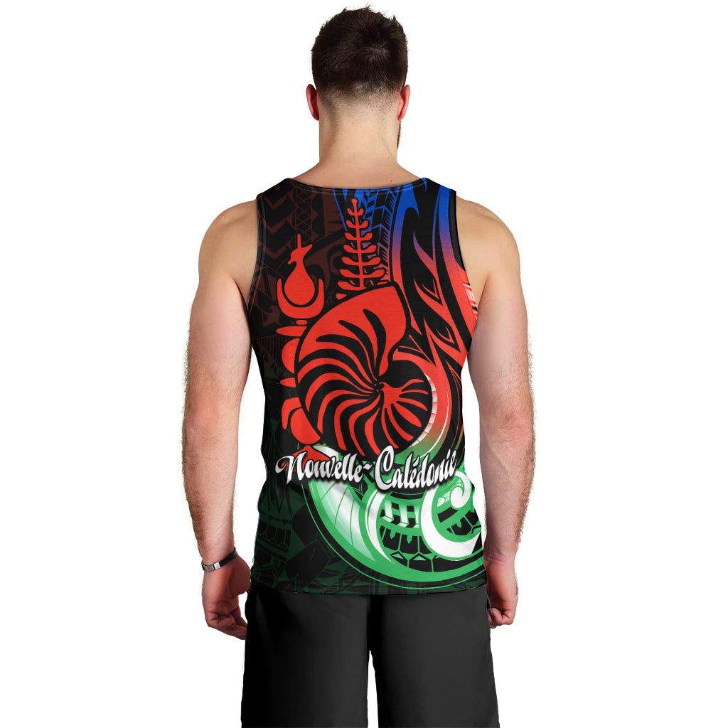 (Custom Personalised) New Caledonia Men Tank Top Emblem Nautilus Shell LT9 - Polynesian Pride