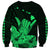 Hawaii Shaka Sign Sweatshirt Green Version LT9 - Polynesian Pride