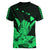 Hawaii Shaka Sign Women V Neck T Shirt Green Version LT9 - Polynesian Pride