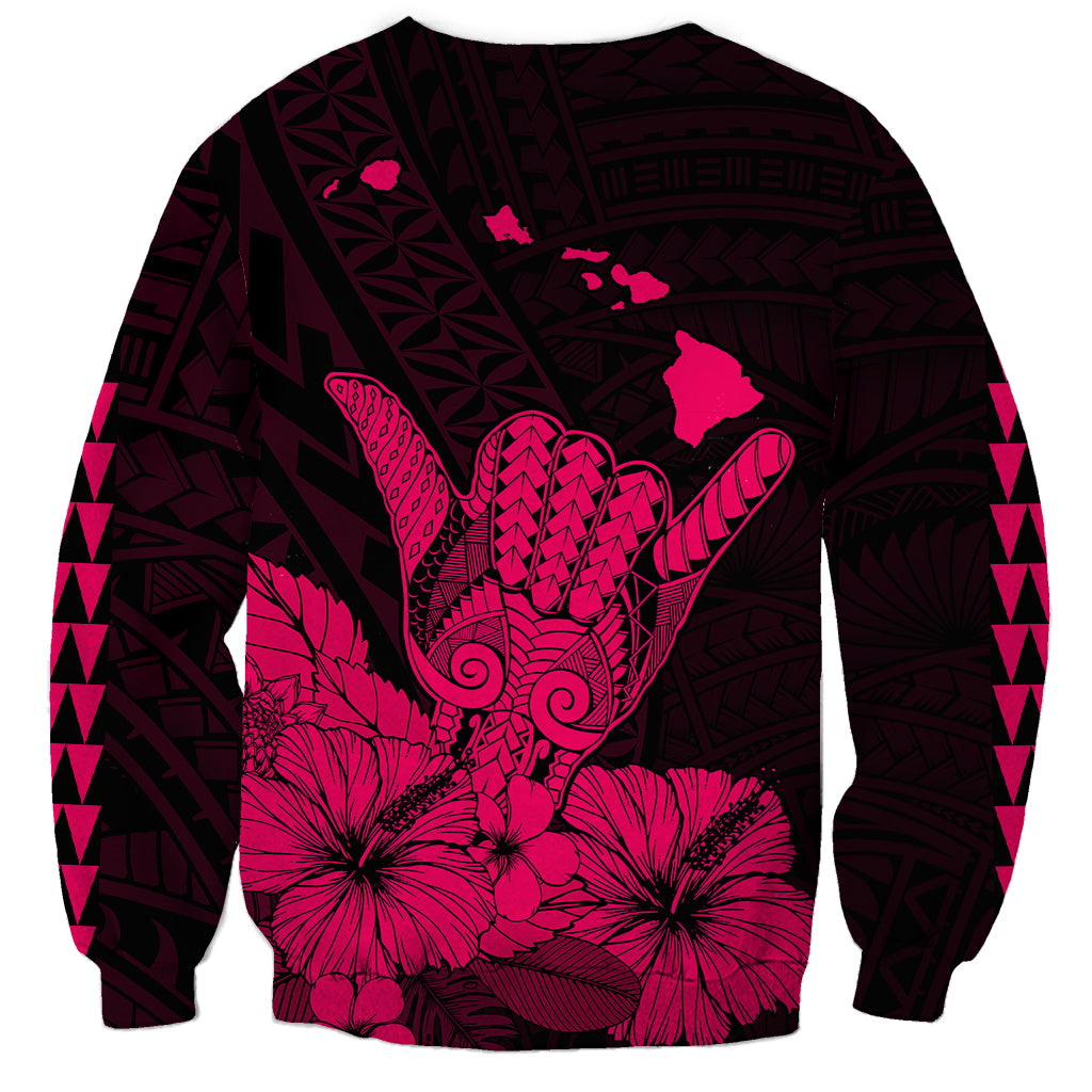 Hawaii Shaka Sign Sweatshirt Pink Version LT9 - Polynesian Pride