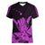 Hawaii Shaka Sign Women V Neck T Shirt Purple Version LT9 - Polynesian Pride