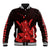 Hawaii Shaka Sign Baseball Jacket Red Version LT9 Unisex Red - Polynesian Pride